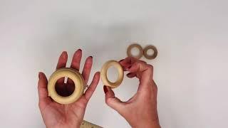 Wooden Rings, DIY Wooden Rings, Wedding Wood Rings, Bottle Toss Ring, Ring Toss, Napkin Rings