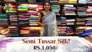 Office Wear Semi Tussar Silk Sarees! | Rs.1,050/- | WhatsApp-6369545679 | Shop @ruffletrends