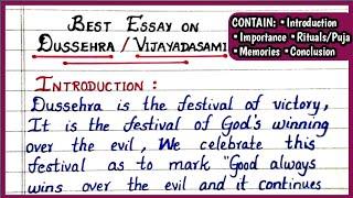 Essay on Dussehra Or Vijayadashami | Dussehra Essay | Best Essay on Dussehra | Write Right