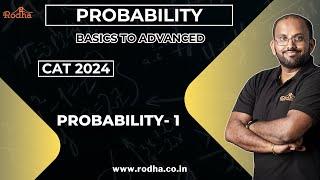 Probability 1 | CAT Preparation 2024 | Quantitative Aptitude