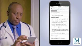 Medscape App – Using the Drug Lookup Tool