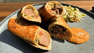 gegrillte Steak Tortilla - Steak Taquitos