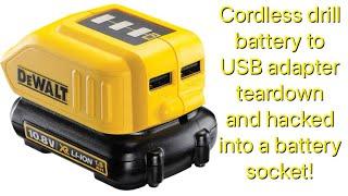 DeWalt USB Adapter / DIY Battery Socket Hack - Power other things with your DeWalt batteries.