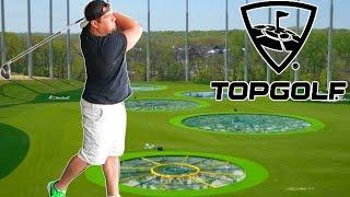 TOP GOLF DRIVING RANGE CHALLENGE GIANT HOLE IN ONE GOLF COURSE