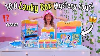 UNBOXING 100 *LANKY BOX* MYSTERY TOYS!!⁉️(FIDGETS, BLIND BAGS, WORLD'S BIGGEST FOX HEAD?!?🫢⁉️)