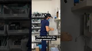 Scrubbing in with Dr. Rossi on surgery day  #pov #plasticsurgeon #bts #surgeryday