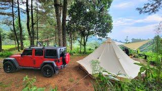 Camping Keluarga di Klaster Pinus | Curug Panjang, Megamendung | 인도네시아 캠핑장