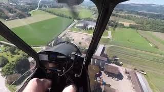 SWAN 120 by AVI Aircraft. Inside view. Flight and Landing