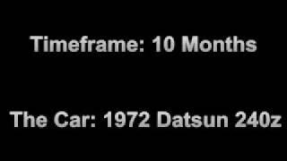 Datsun 240z build - 40 weeks in 4 minutes