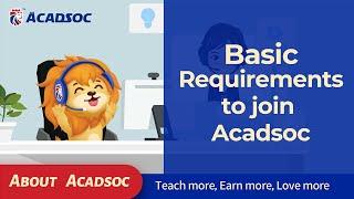 Become an Acadsoc Online English Tutor | Qualifications