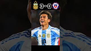 Argentina  vs chile  | World Cup Qualifier 2024 #shorts #football #youtube