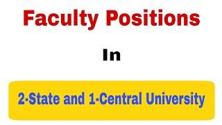 University Vacancy 2020 | University Teaching Jobs | University Teaching Interview