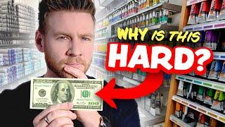 We TRIED to spend $100 on art supplies...