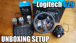 Logitech G29 steering wheel for new PS5/PS4/PS3/PC - Unboxing and Setup