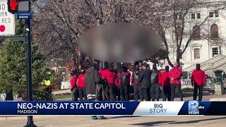 Neo-Nazis march at state capitol