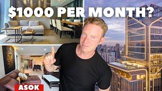 Touring 2 CONDOS In Central BANGKOK - What Can You RENT For $1000 In Asok?