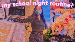 MY REAL ONLINE HIGH SCHOOL NIGHT ROUTINE! my after school night routine as a high schooler