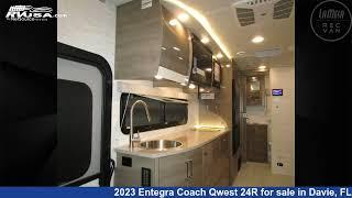 Incredible 2023 Entegra Coach Qwest 24R Class C RV For Sale in Davie, FL | RVUSA.com