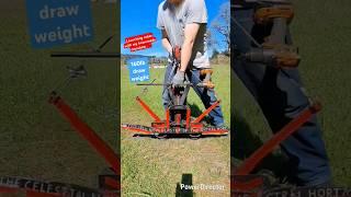 Launching Rebar Arrow #DIY #crossbow #welding