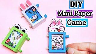 How to make cute miniature game from paper / Easy paper game / DIY paper game / mini game console