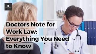 Doctors Note for Work Law: Everything You Need to Know