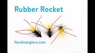 Fly Tying instruction on how to tie the Rubber Rocket Tube salmon fly