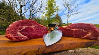 Delicious STEAK Stuffed Bread *ULTIMATE COMFORT FOOD* | ASMR Outdoor Cooking