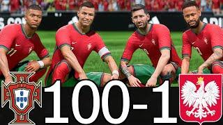 FC 25 - MESSI, RONALDO, MBAPPE, NEYMAR & ALL STAR | PORTUGAL 100-1 POLAND | NATIONS LEAGUE