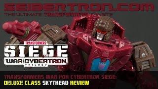 Transformers War for Cybertron Siege SKYTREAD Deluxe Class review from Seibertron.com