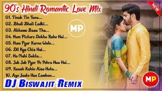 90's Hindi Romantic Love Story Mix//Dj Biswajit Remix//@musicalpalash