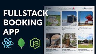 Build a Fullstack Booking App using MERN (mongo, express, react, node)