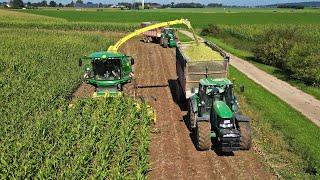 Mais Silage 2024 | John Deere 8600i + StalkBuster | LU Nielen