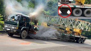 Truck Made in Japan Gets Tired of Going Up a Hill