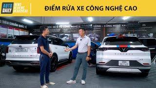 Lê Hùng đưa VinFast VF 8 và Sorento đi rửa xe công nghệ cao - Chăm sóc thế này thì "vợ 2" luôn mới!