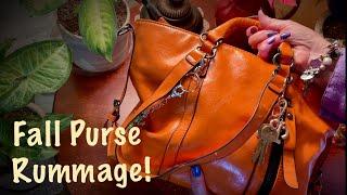 Purse rummage/switch from summer to fall!(Soft spoken version) ASMR (No tapping)