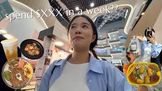 HOW MUCH I Spend in a week working in CBD area in SINGAPORE! *affordable corporate worker* 陪我去上下班