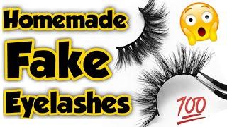 Homemade eyelashes | how to make eyelashes | eyelash extensions at home | eyelashes making