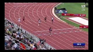 Rai Benjamin Heat 1 400m Olympic Trials 2024