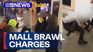 Four teenagers arrested over alleged assault of security guard | 9 News Australia