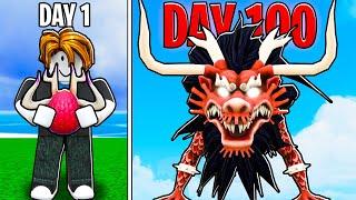 I Spent 100 Days in Roblox One Piece