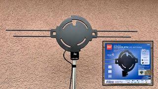 RCA Amplified Outdoor/Attic 'Spiral' HD TV Antenna Review Low VHF, High VHF and UHF Model ANT860EV