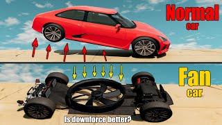 Fan car vs Normal car (better downforce?) - Beamng drive