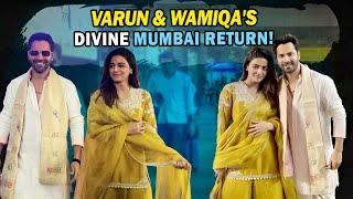 Varun Dhawan & Wamiqa Gabbi Return After Mahakaleshwar Darshan #VarunDhawan #WamiqaGabbi