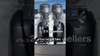 Which is FASTER, 1 or 2 Outboards? #boats #boating