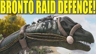 BRONTO RAID DEFENCE! (RAIDERS PVP)EP.50! - ARK: SURVIVAL EVOLVED