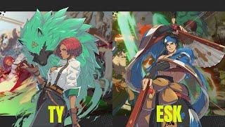 Guilty Gear Strive TY Giovanna VS ESK Anji High Level Gameplay