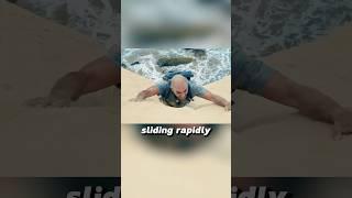 The man fell off a cliff by accident and struggled to survive.