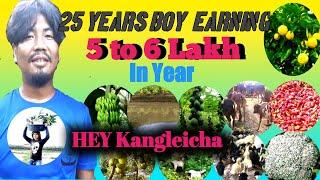 5 to 6 Lakh EASILY EARNING IN A YEAR  #Mixed_Farm  #HEY_Kangleicha Meet Lemon Farm 2022