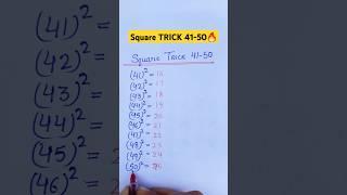 Square TRICK 41 to 50 #shorts #square #squaretrick