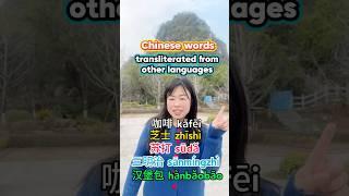 Chinese words transliterated from foreign languages #shorts #chinese #learnchinese #vocabulary